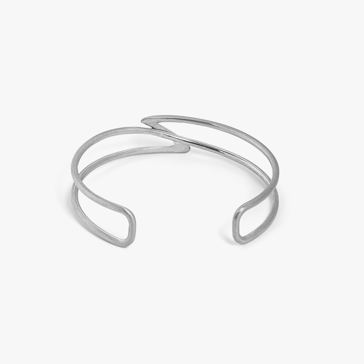 Products Apex bangle in brushed ruthenium plated sterling silver (UK) 2