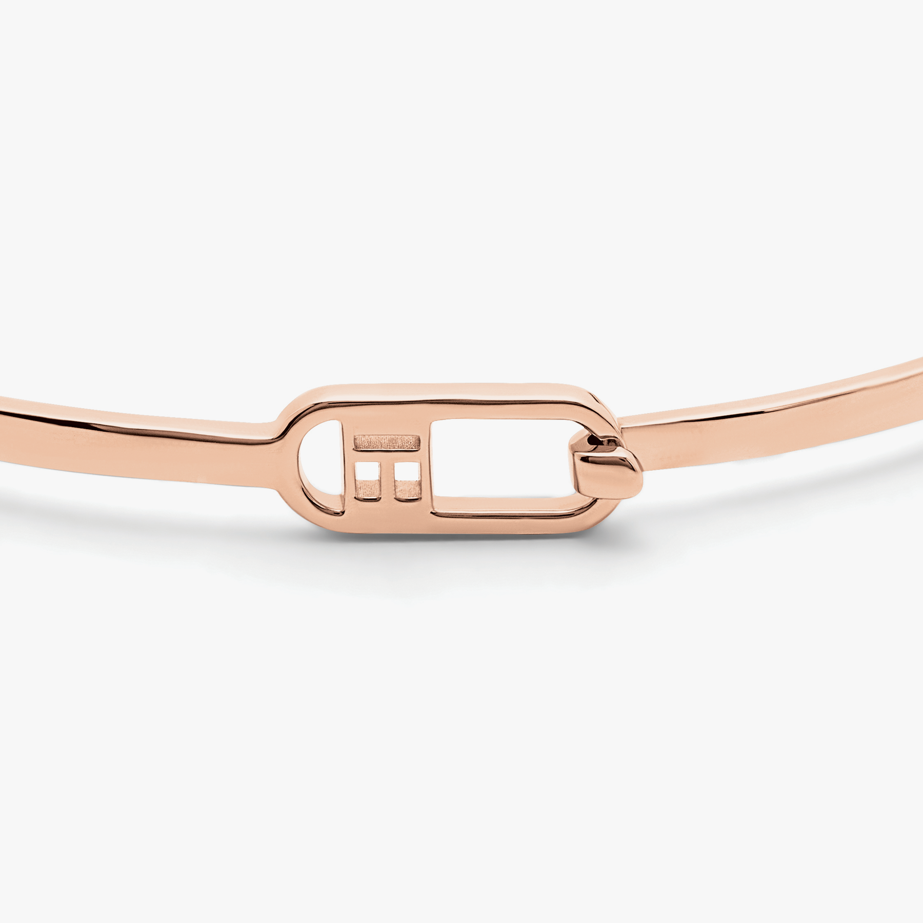 T-bangle in polished 18k rose gold (UK) 2