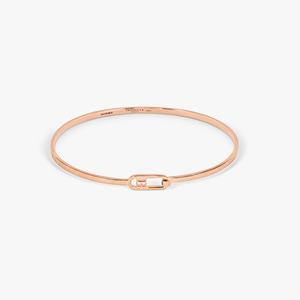 T-bangle in brushed 18k rose gold (UK) 1