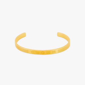 Hallmark Bangle In Yellow Gold Plated Silver