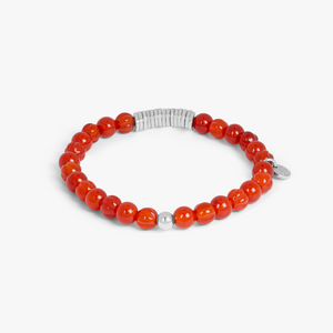Classic Discs bracelet with Carnelian and sterling silver (UK) 3