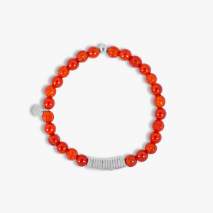 Classic Discs bracelet with Carnelian and sterling silver (UK) 2