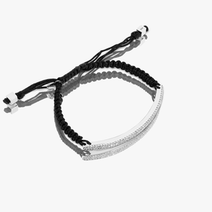 Micro pace ID bracelet in sterling silver with diamonds (UK)4