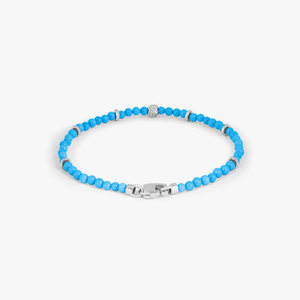 Nodo bracelet with sleeping beauty turquoise and sterling silver (UK) 2