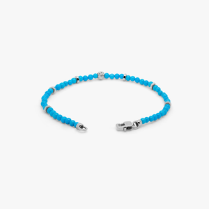 Nodo bracelet with sleeping beauty turquoise and sterling silver (UK) 3