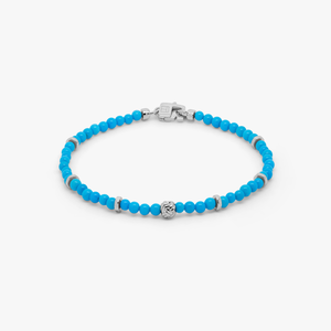 Nodo bracelet with sleeping beauty turquoise and sterling silver (UK) 1