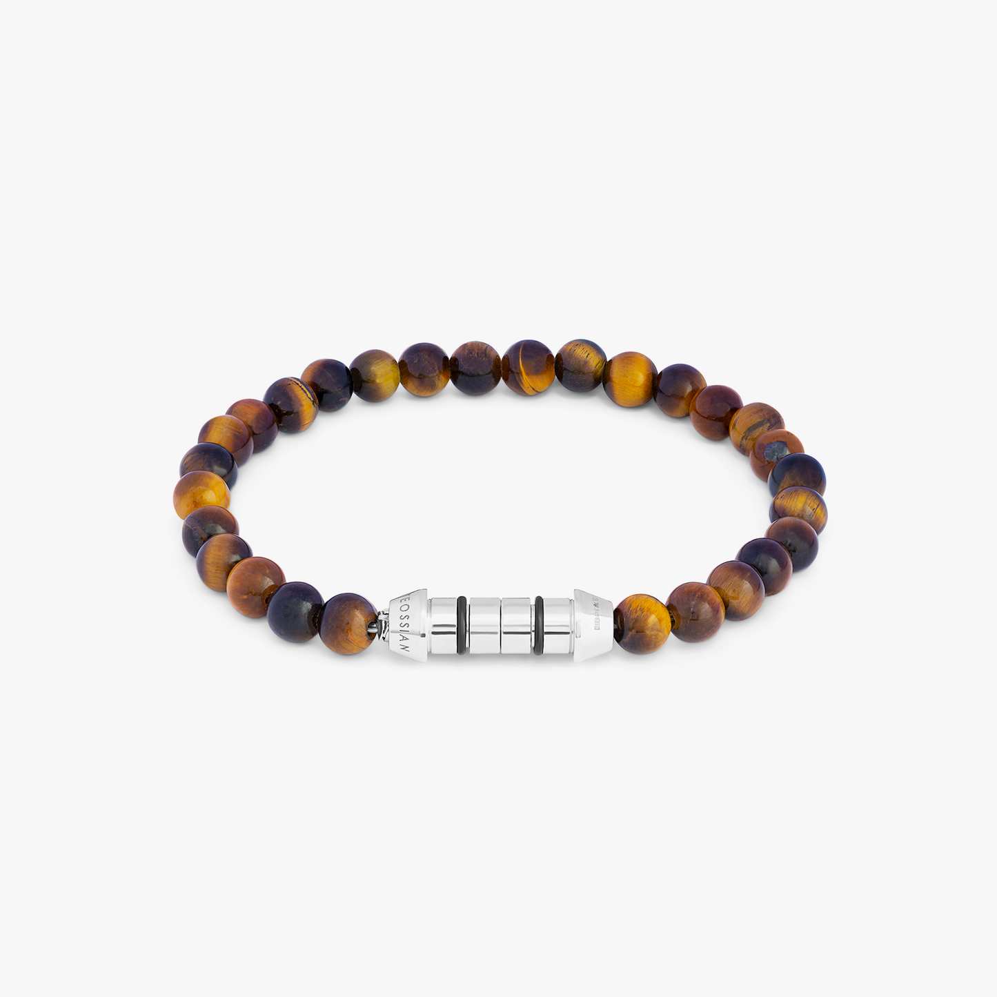 Lucky Me Beaded Bracelet In Brown Tiger Eye