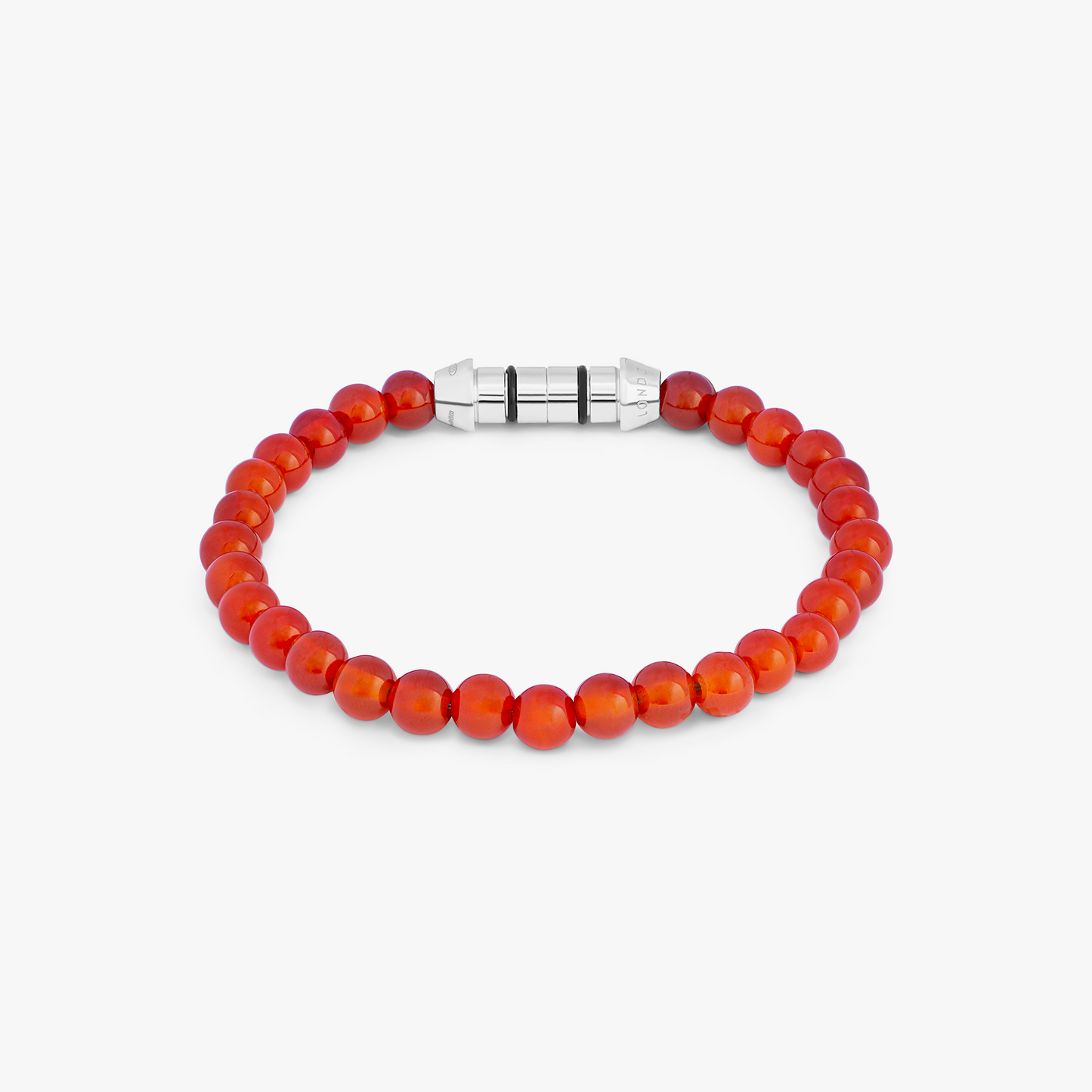 Lucky Me Beaded Bracelet With Red Carnelian