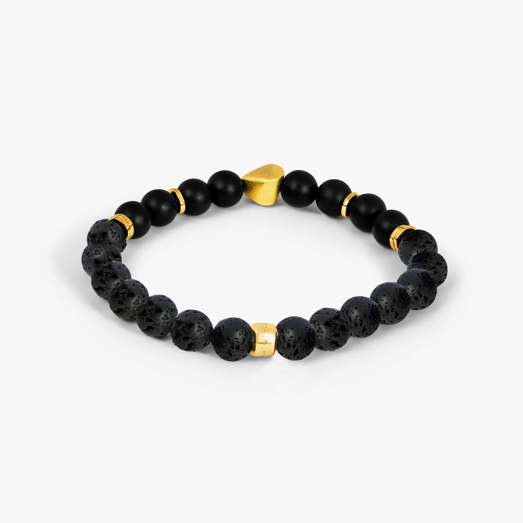 Nugget Bracelet in 18K Yellow Gold Plated Silver