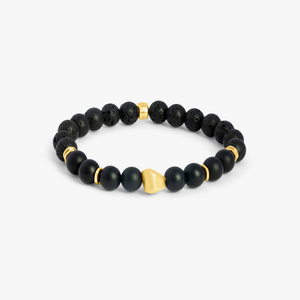 Nugget Bracelet in 18K Yellow Gold Pladed Silver