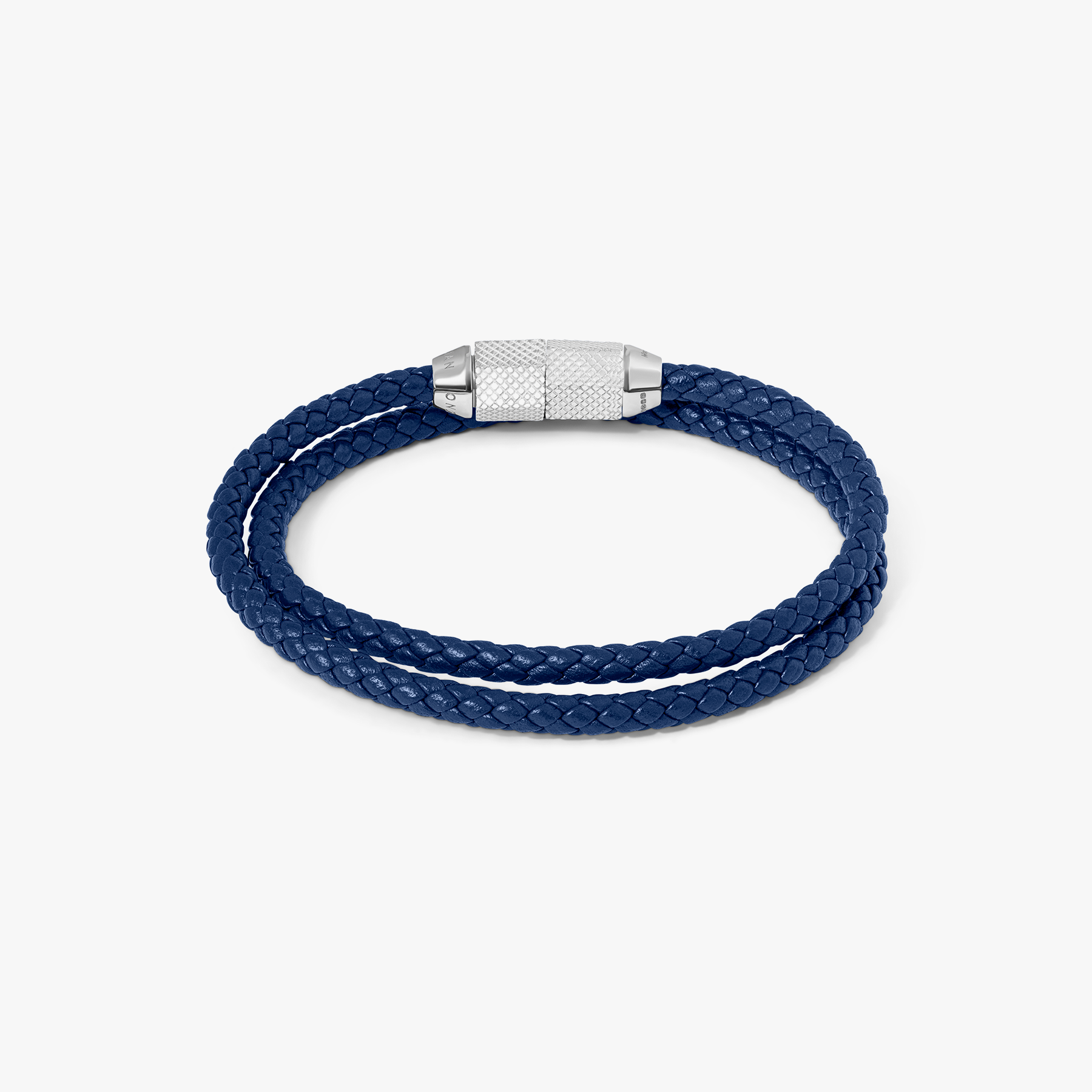 Blue Rhodium Plated Sterling Silver Signature Hexade Pop Bracelet