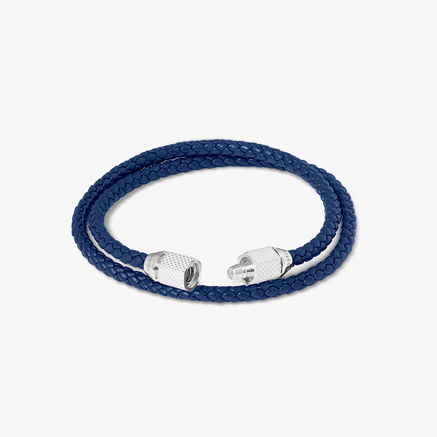 Blue Rhodium Plated Sterling Silver Signature Hexade Pop Bracelet