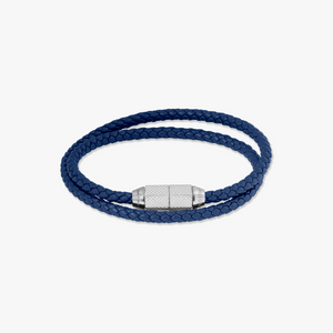 Blue Rhodium Plated Sterling Silver Signature Hexade Pop Bracelet