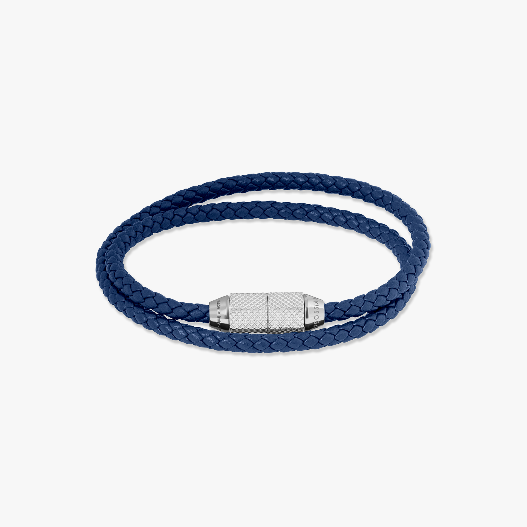 Blue Rhodium Plated Sterling Silver Signature Hexade Pop Bracelet