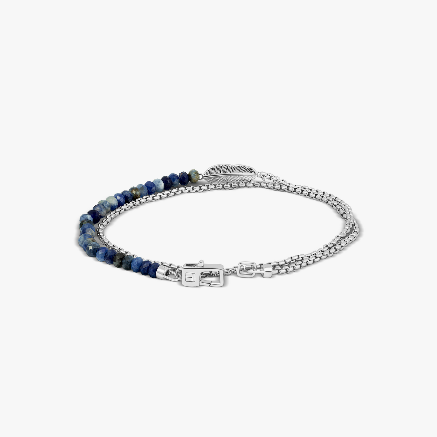 Ipanema Bracelet In Blue With Rhodium Plated Silver