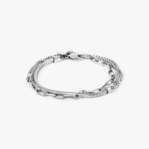 THOMPSON Catena Serpiente Chain Bracelet In Stainless Steel
