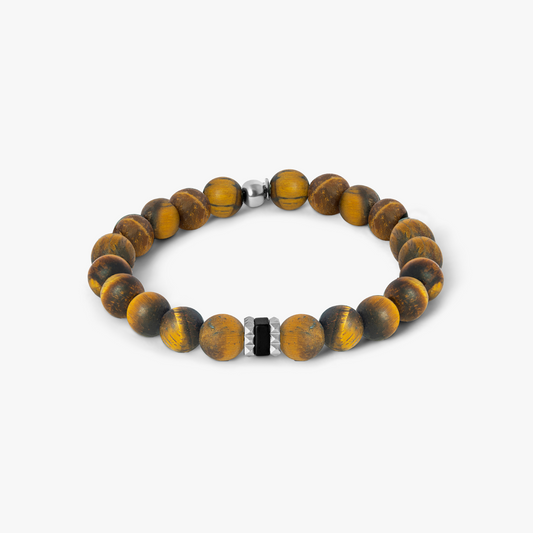 Giza Beaded Bracelet In Brown Tiger Eye