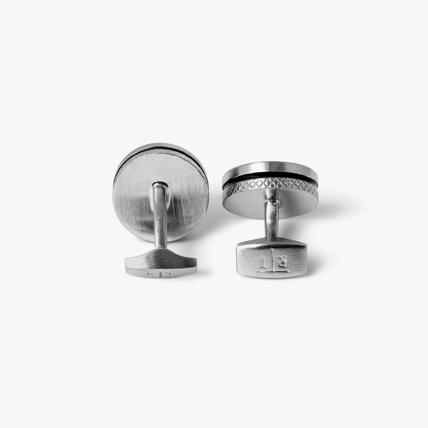 Yin Yang Cufflinks In Black & White With Palladium Plated