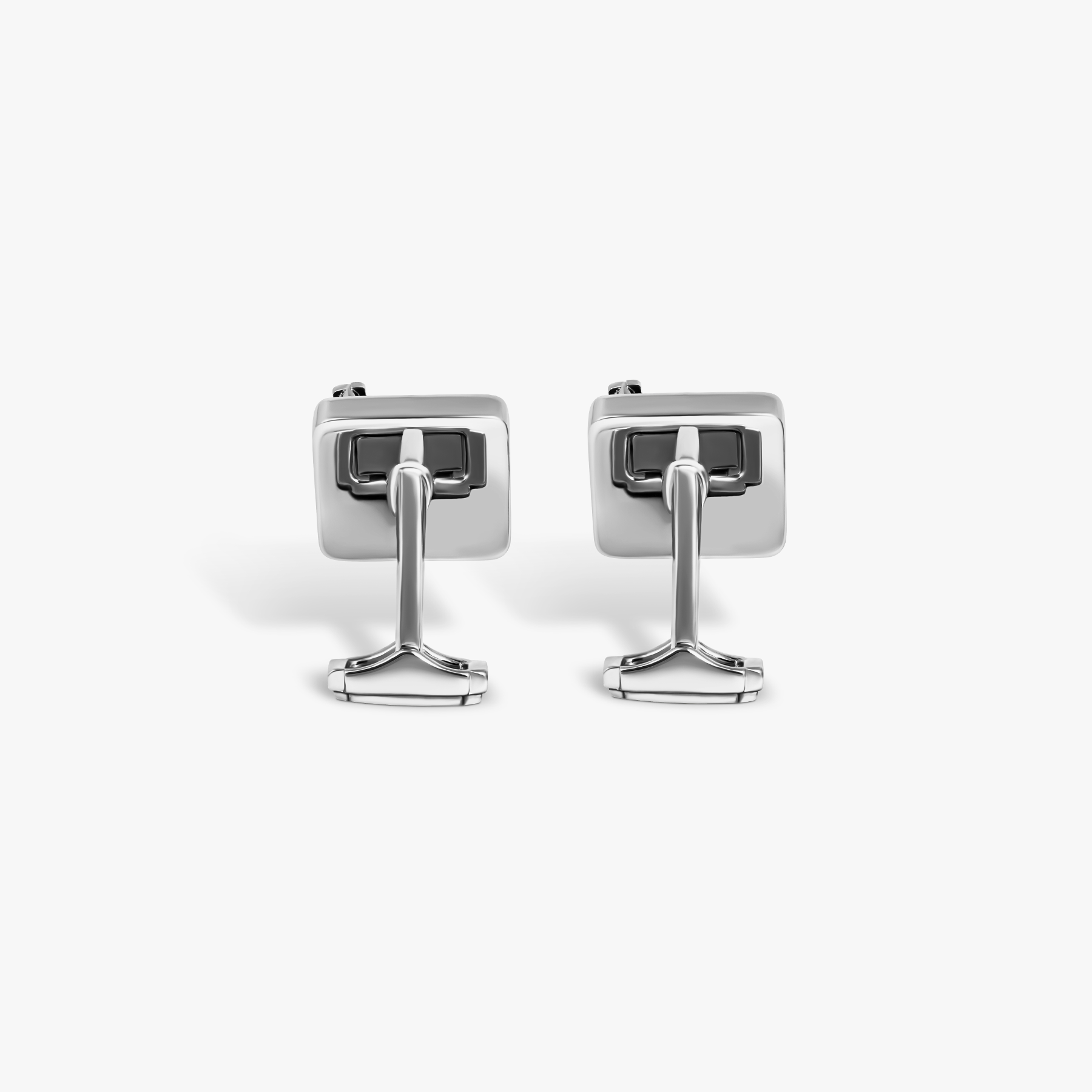 THOMPSON Vintage Record Player Cufflinks In Palladium Plated