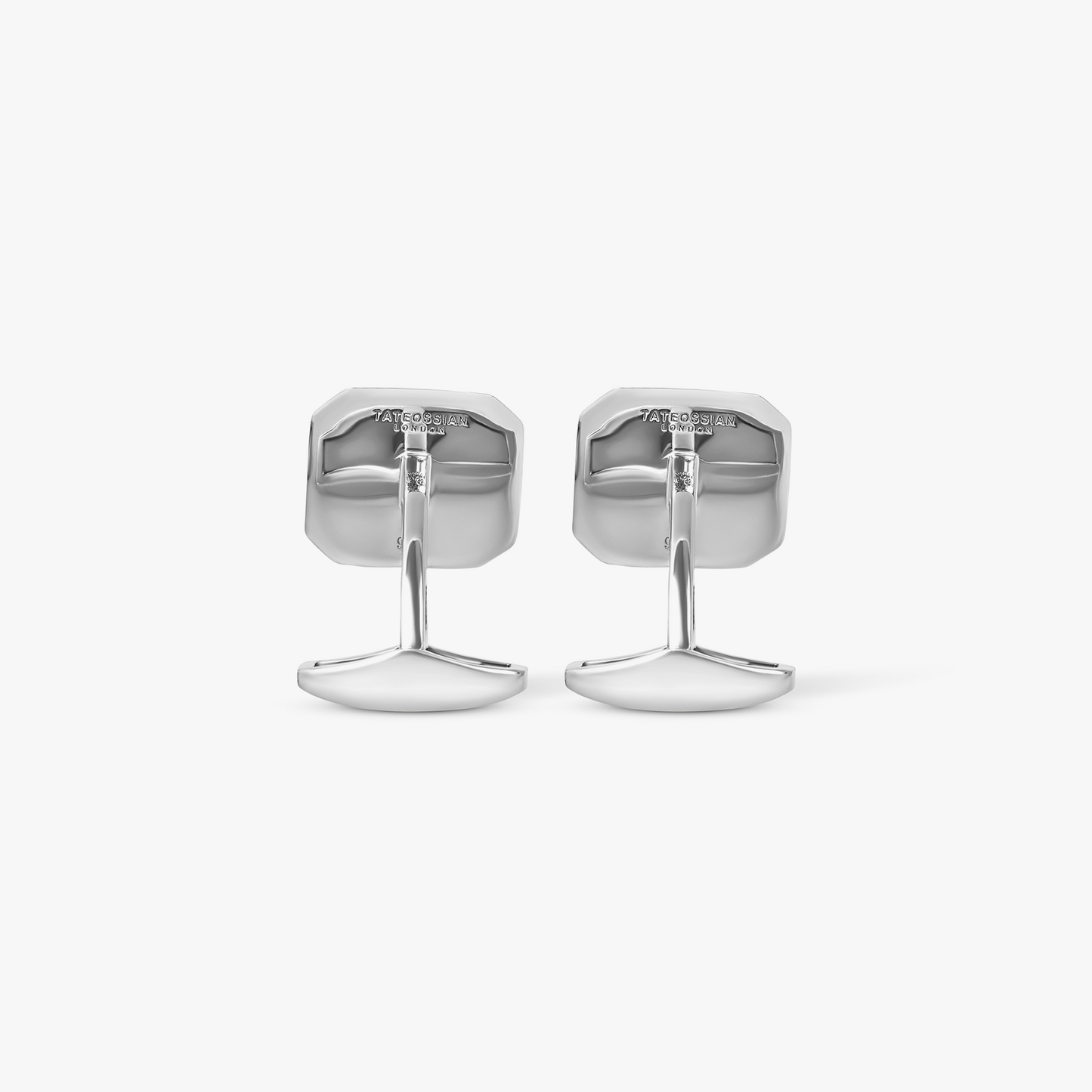 Signature Octo Regalia Cufflinks In Rhodium Silver