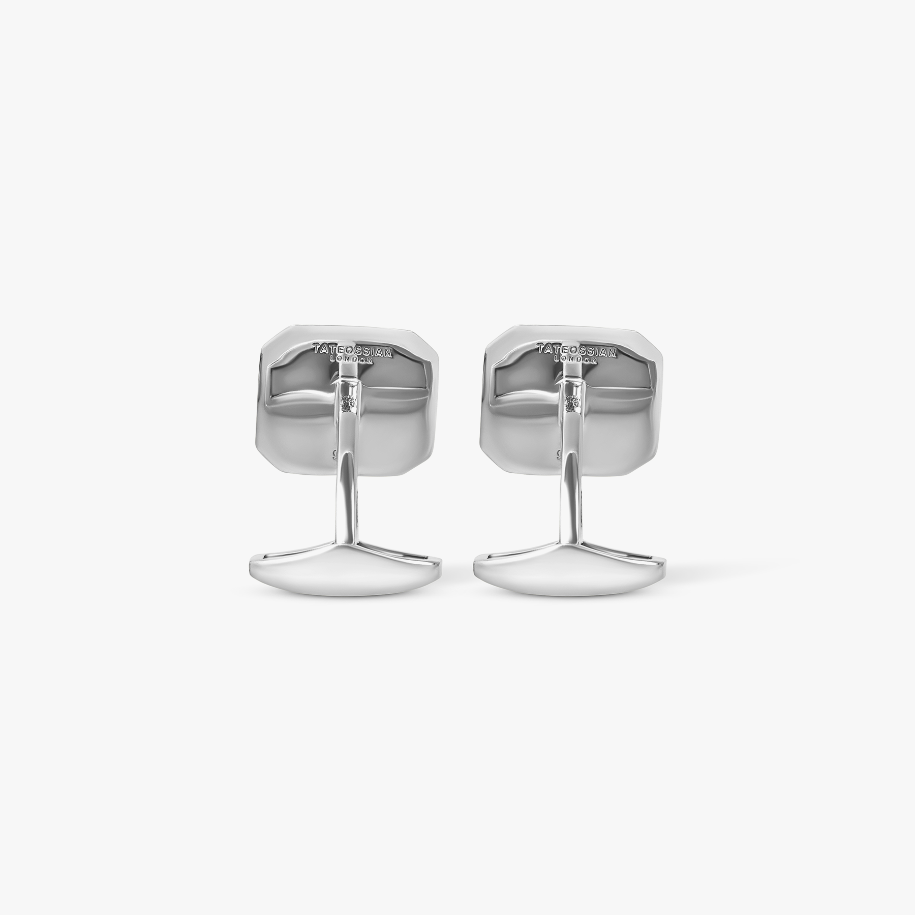 Signature Octo Regalia Cufflinks In Rhodium Silver