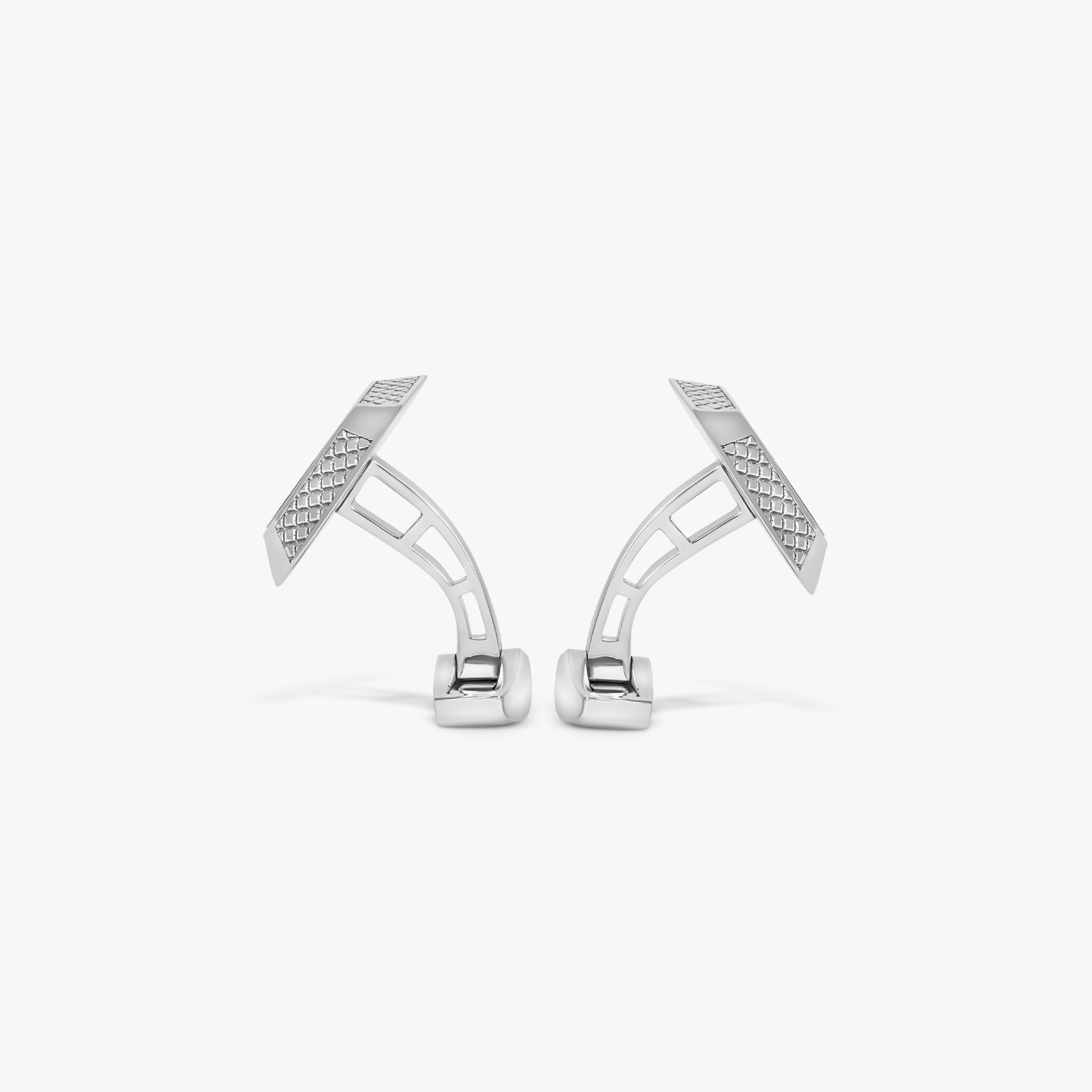 Signature Octo Regalia Cufflinks In Rhodium Silver