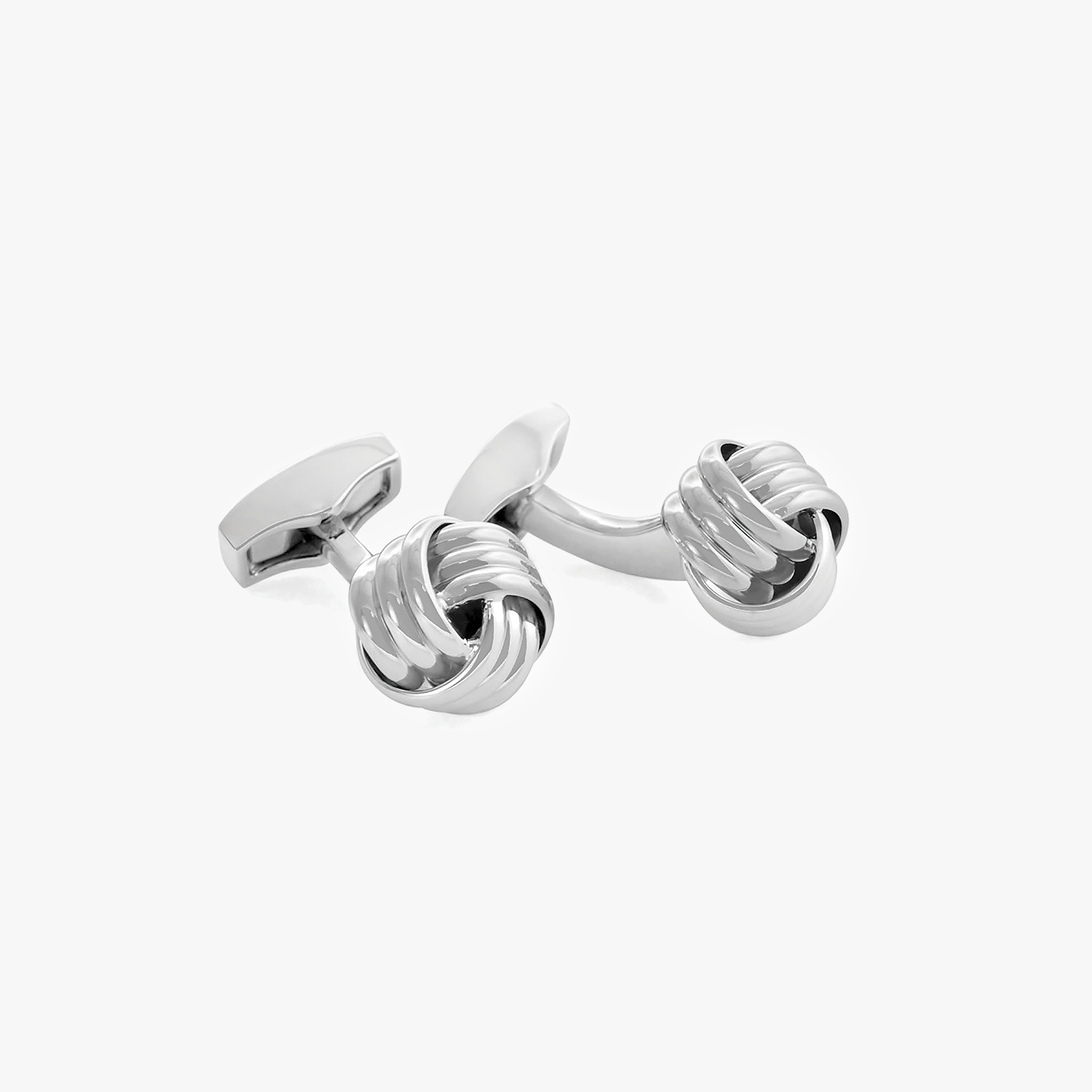 Cable Knot Cufflinks Palladium Plated