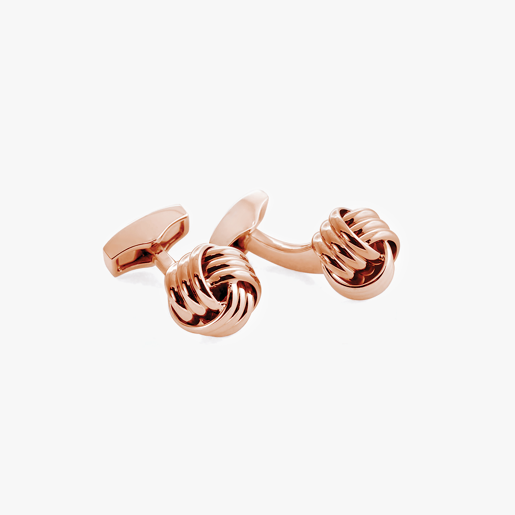 Cable Knot Cufflinks Plated