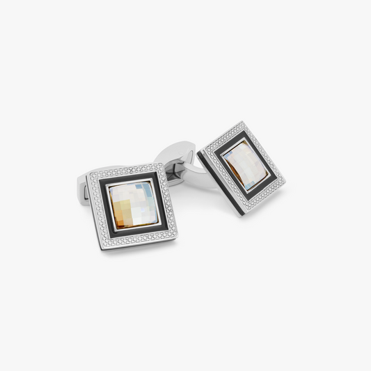 Gold Rhodium Plated Quadrato SW Cufflinks (Limited Edition)  