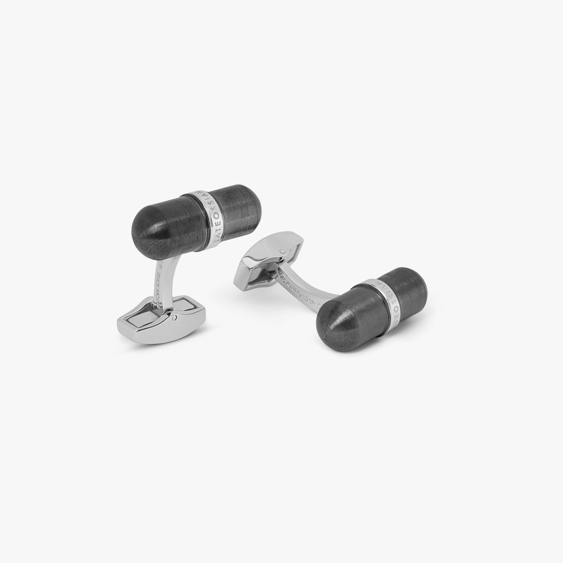 ELTON JOHN Metallic Pill cufflinks IP plated stainless steel