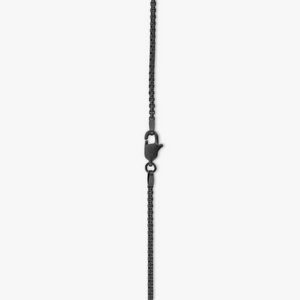 Tyne necklace in brushed black IP stainless steel (UK) 2