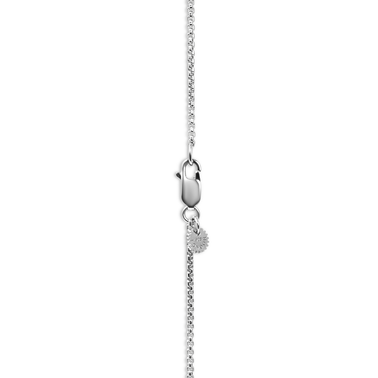 Capri Corno Necklace With Rhodium Plated Silver