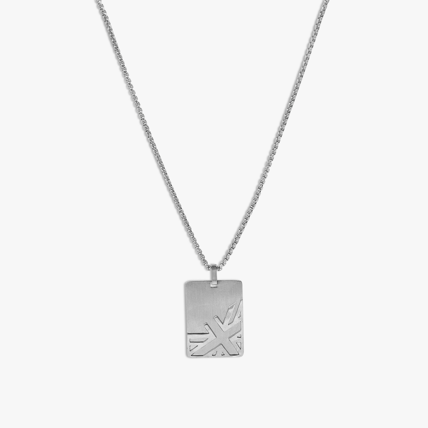 Regalia Flag Necklace In Stainless Steel