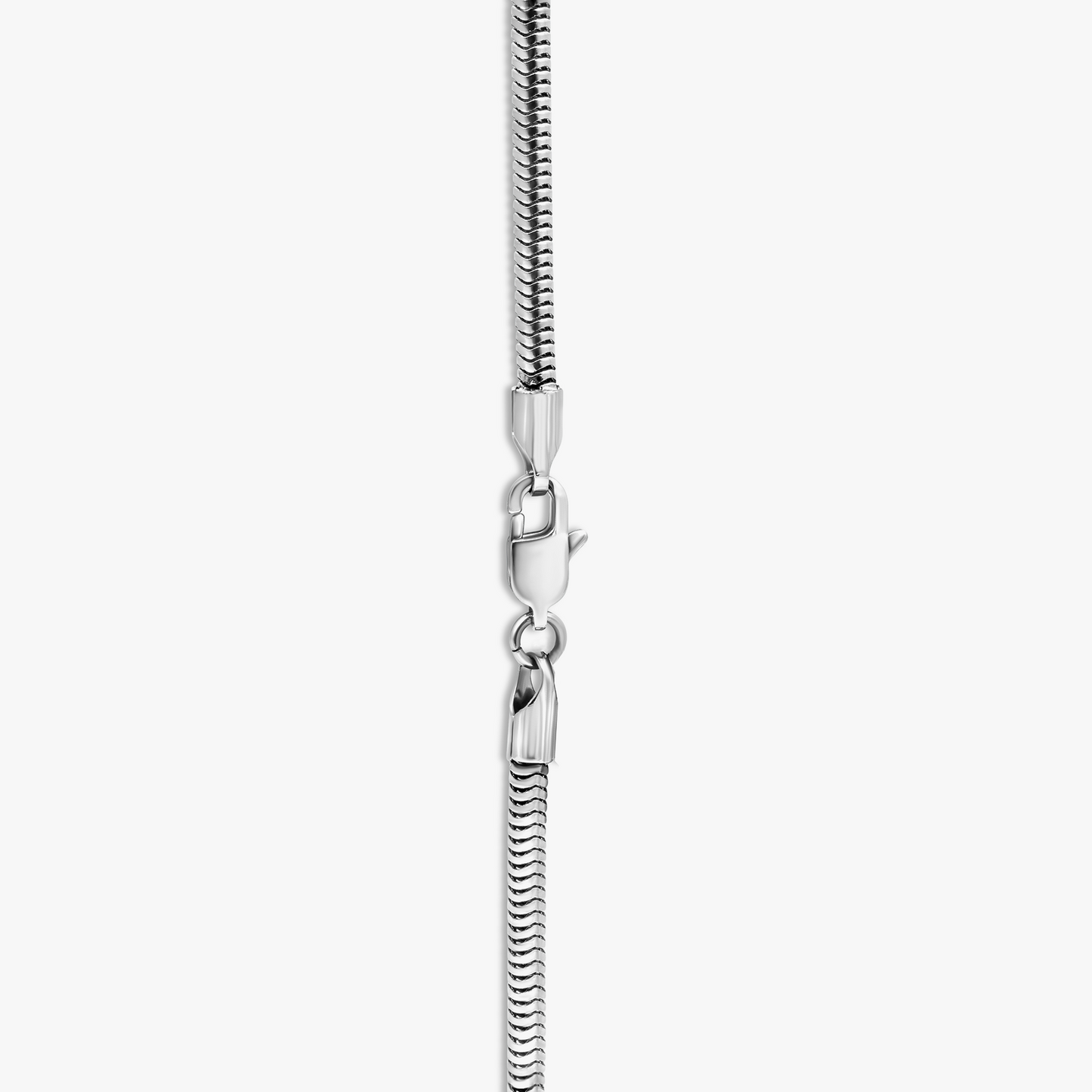 THOMPSON Stripe Grill Mixed Chain Necklace In Stainless Steel