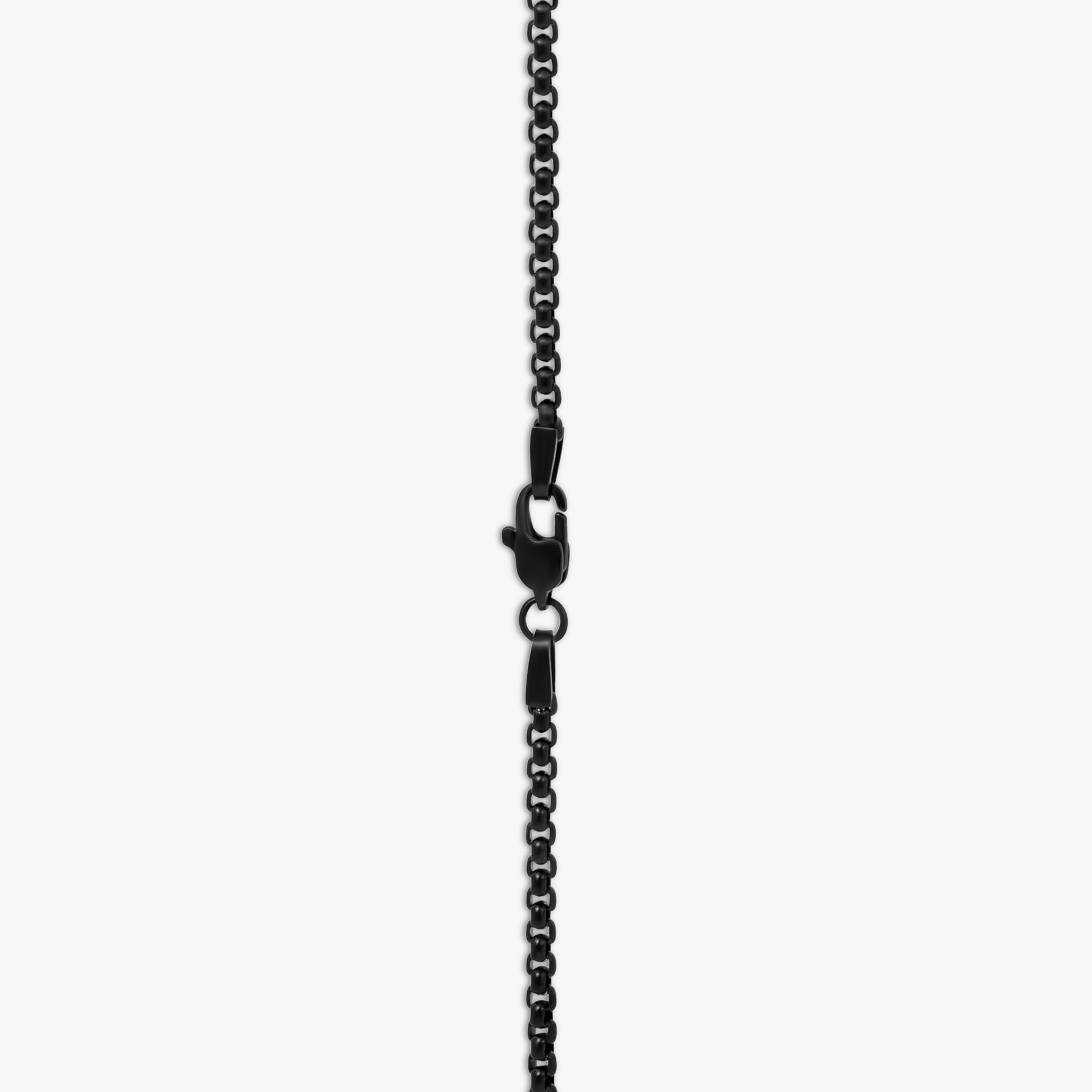 Jagged Elements Necklace In Black IP Stainless Steel