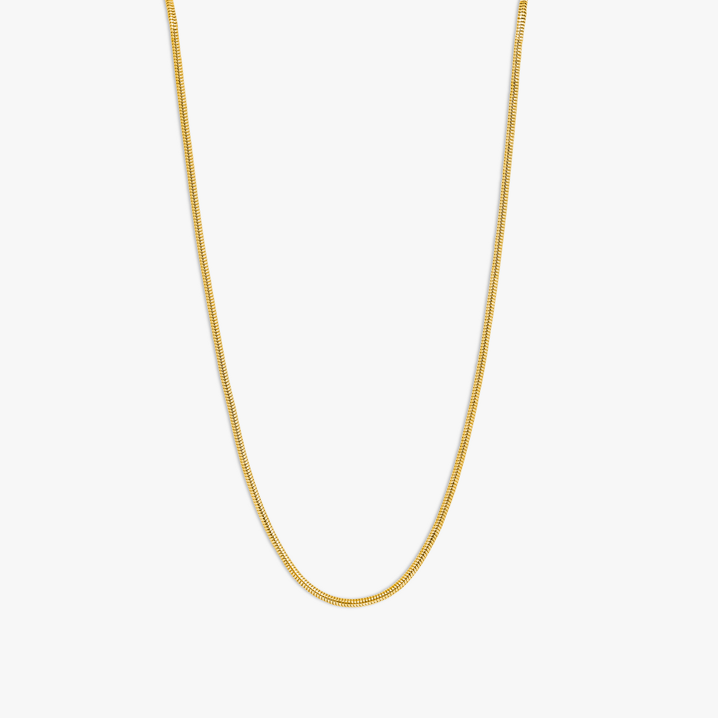 Tateossian Serpente 2.4MM Snake Chain Necklace In 18K Yellow Gold Plated