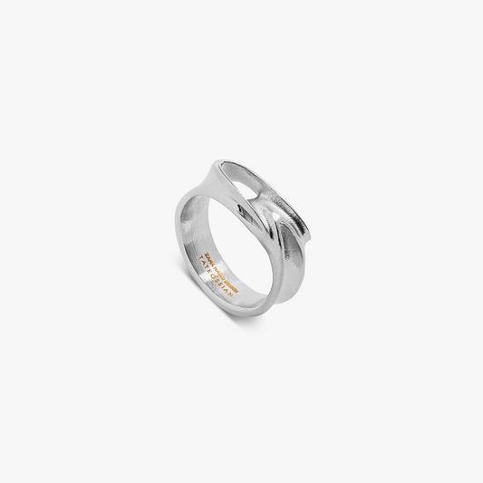 Tyne ring in brushed stainless steel (UK) 1